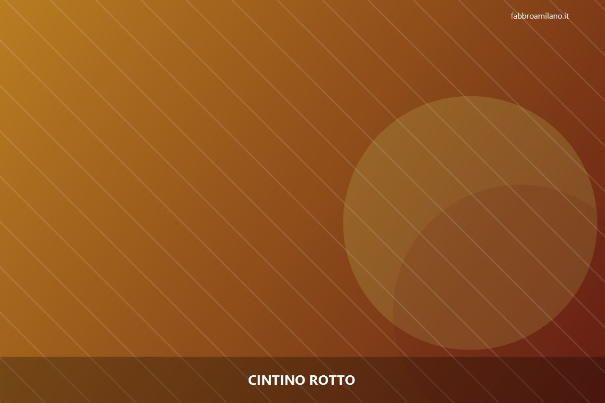 Cintino rotto a Milano — riparazione | Flavio, serramentista