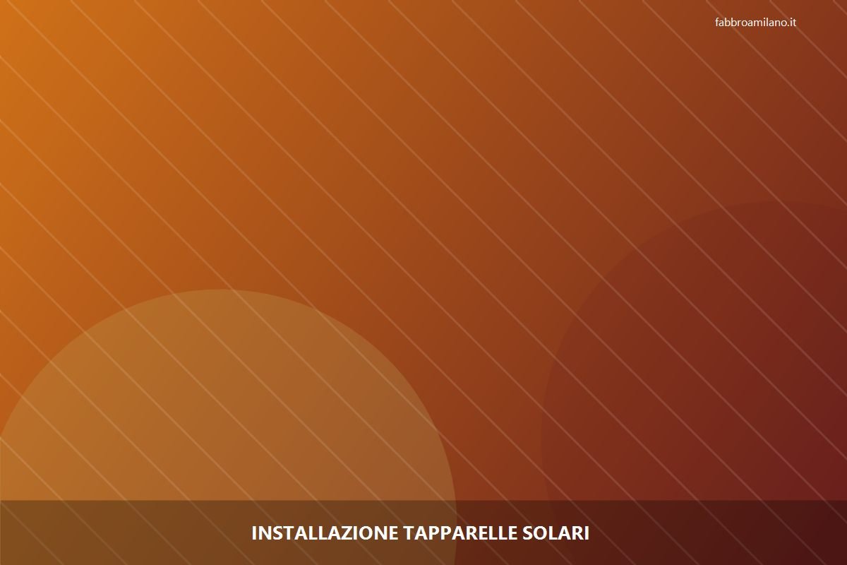Installazione tapparelle solari a Milano | Flavio, serramentista