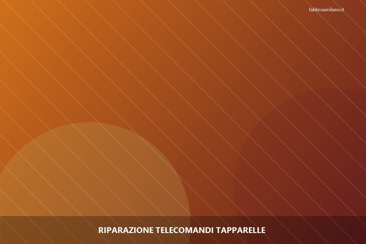 Riparazione telecomandi tapparelle a Milano | Flavio, serramentista