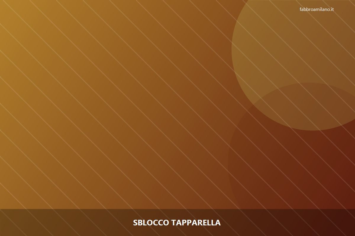 Sblocco tapparella a Milano | Flavio, serramentista