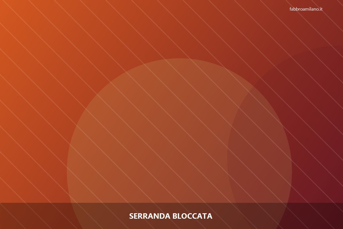 Serranda bloccata a Milano — riparazione | Flavio, serramentista