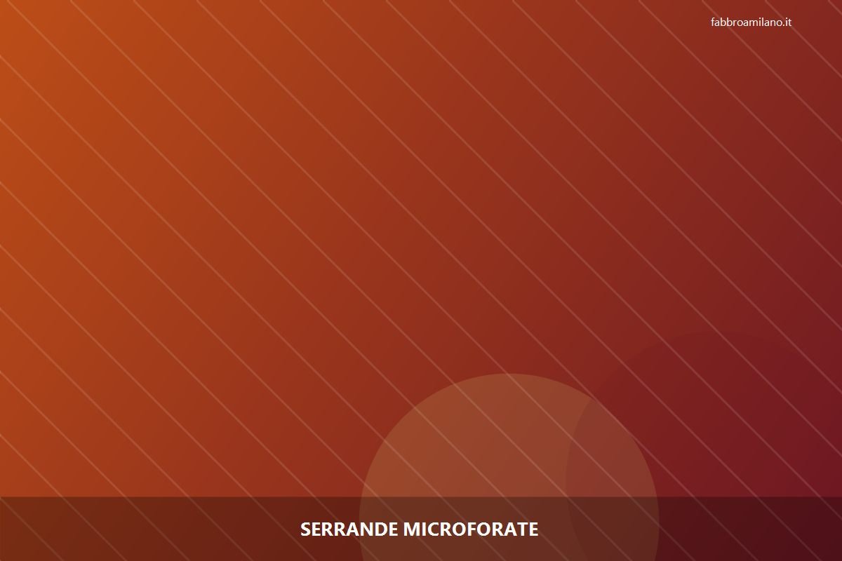 Serrande microforate a Milano | Flavio, serramentista