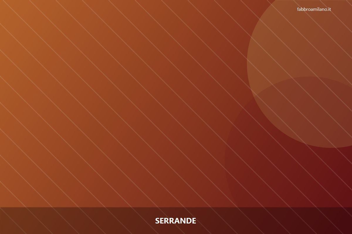 Serrande a Milano