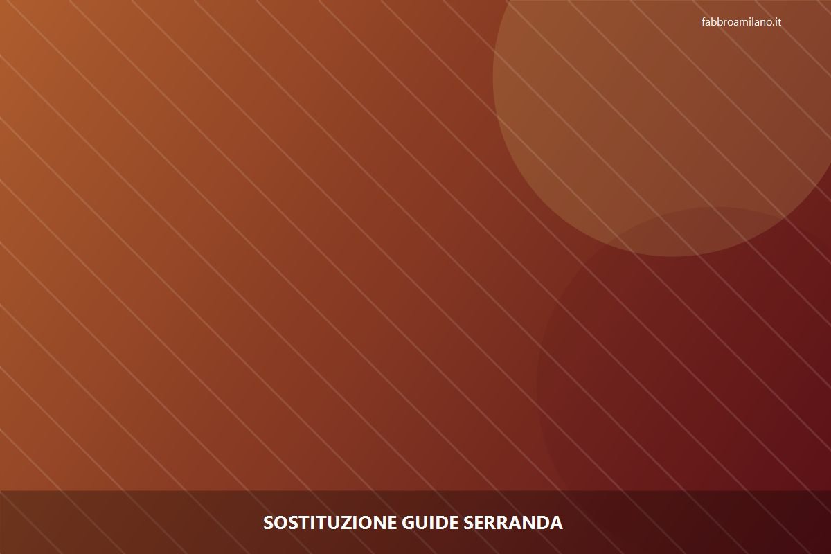 Sostituzione guide serranda a Milano | Flavio, serramentista