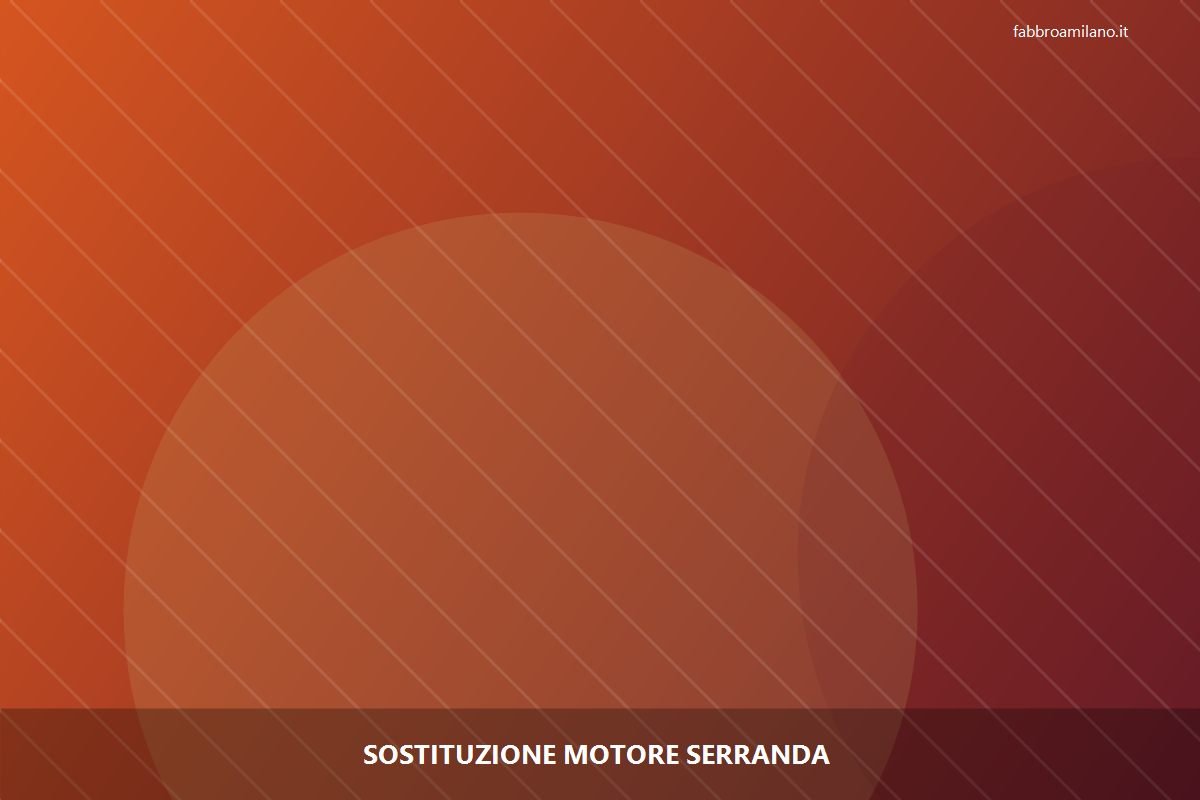 Sostituzione motore serranda a Milano | Flavio, serramentista