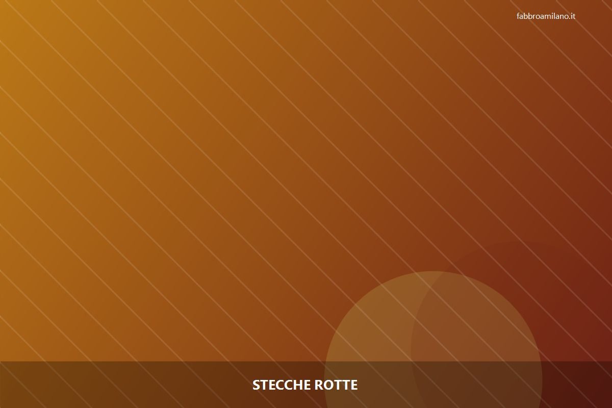 Stecche rotte a Milano — riparazione | Flavio, serramentista