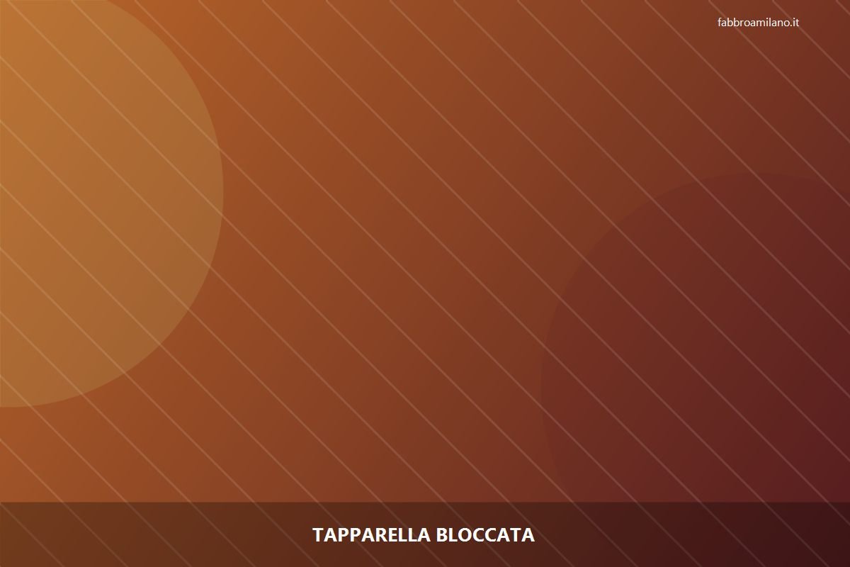 Tapparella bloccata a Milano — riparazione | Flavio, serramentista