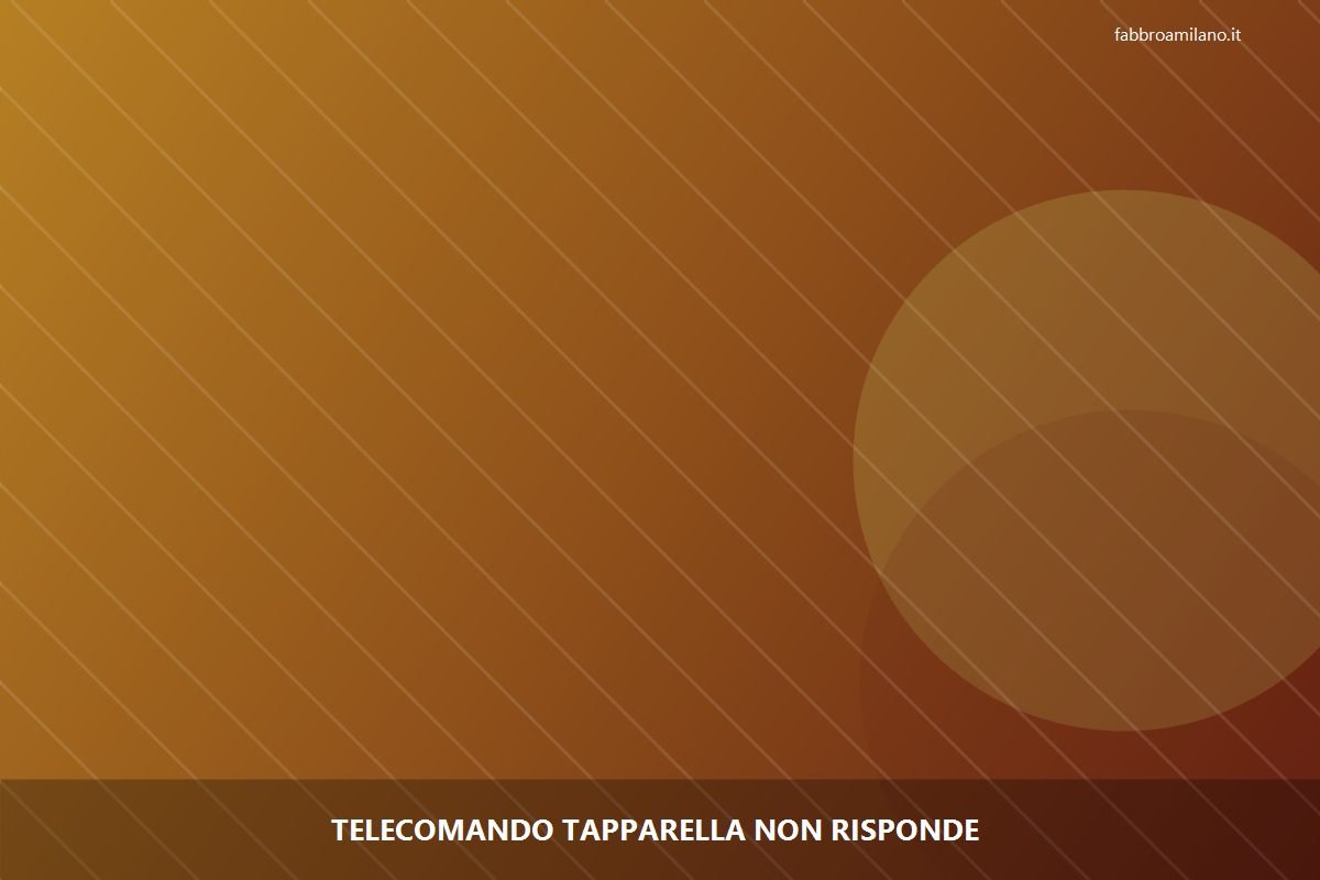 Telecomando tapparella non risponde a Milano — riparazione | Flavio, serramentista